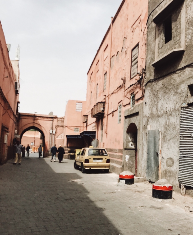 Streets of the Medina in Marrakech, Morocco 